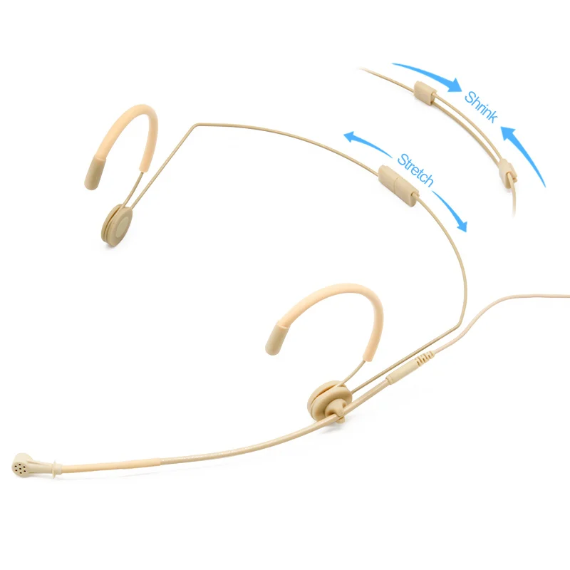 Fone de Ouvido com Fio Micr para Sennheiser Transmissor sem Fio Kimafun Mini Cabeça Usando Microfone Condensador Shure Akg Sistema Beltpack - Image 2