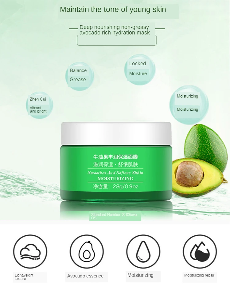 Facial Skin Care Kit Avocado Moisturizing Cream 4 3.jpg