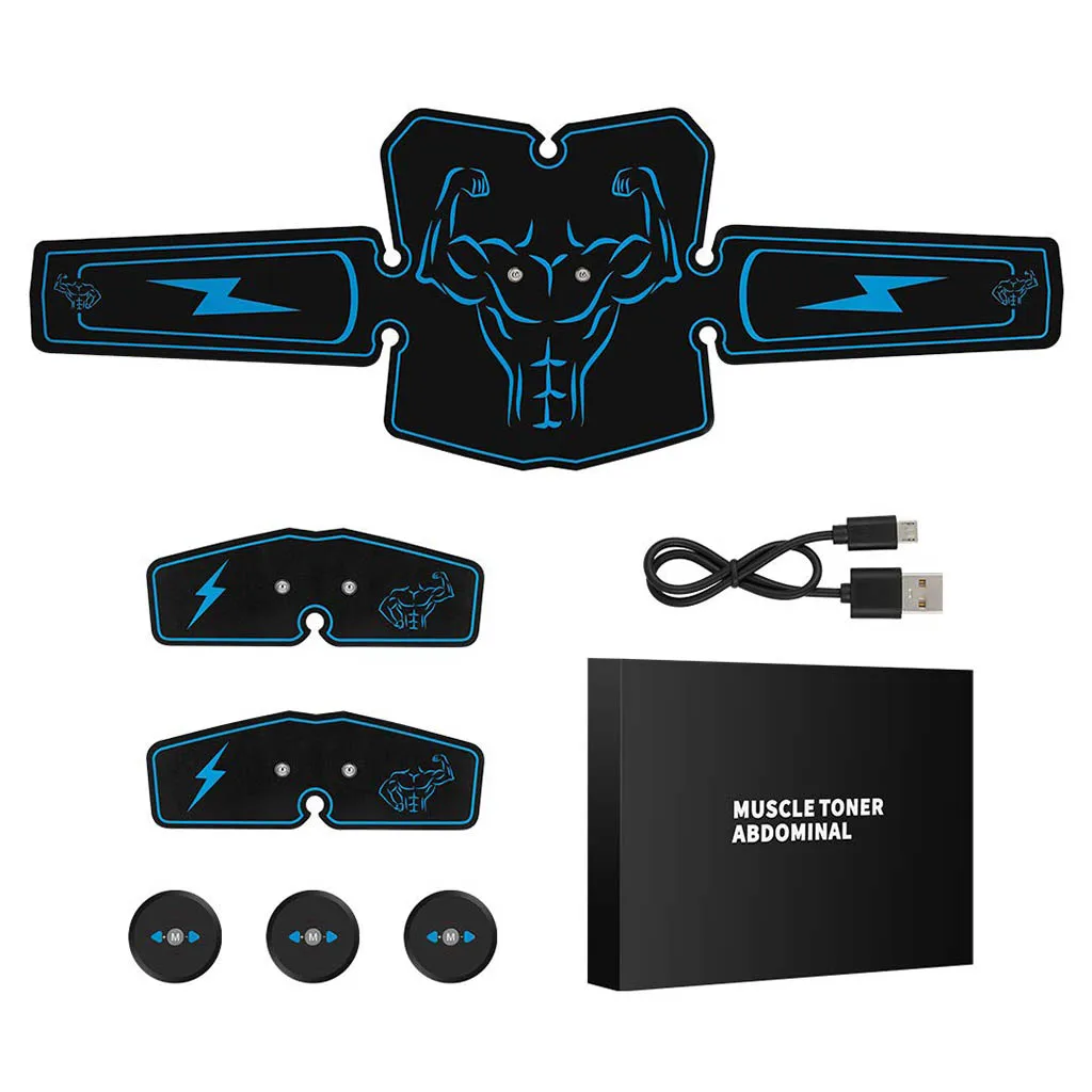 ABS Stimulator Muscle Toner Fitness Lifting Buttock Abdominal Toning Belt Muscle Trainer Weight loss Body Slimming Massage