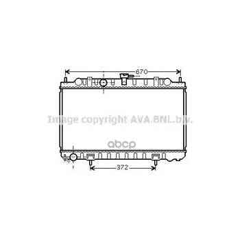 

Radiator cooling Nissan Almera II sunny neo Ava art. dn2245