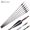 Pure Carbon Arrows Archery Replaceable Arrowhead ID 6.2 Spine 300 400 Recurve Compound Bow Hunting Shooting 1