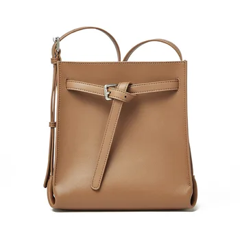 

Genuine Leather Shopping Bag Women's crossbody Bags lady rectangle Solid Handbag Purse Pocket Shoulder Sac for girls