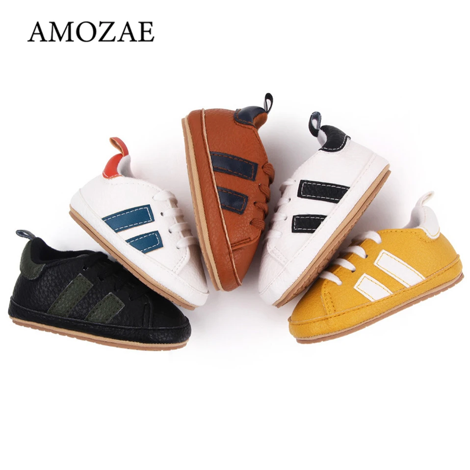 

2023 Brand New Tennis PatchWork Baby Shoes Boys Girls Hard Sole Shoes Spring Bebes Sneakers Toddler Newborn Shoes First Walker