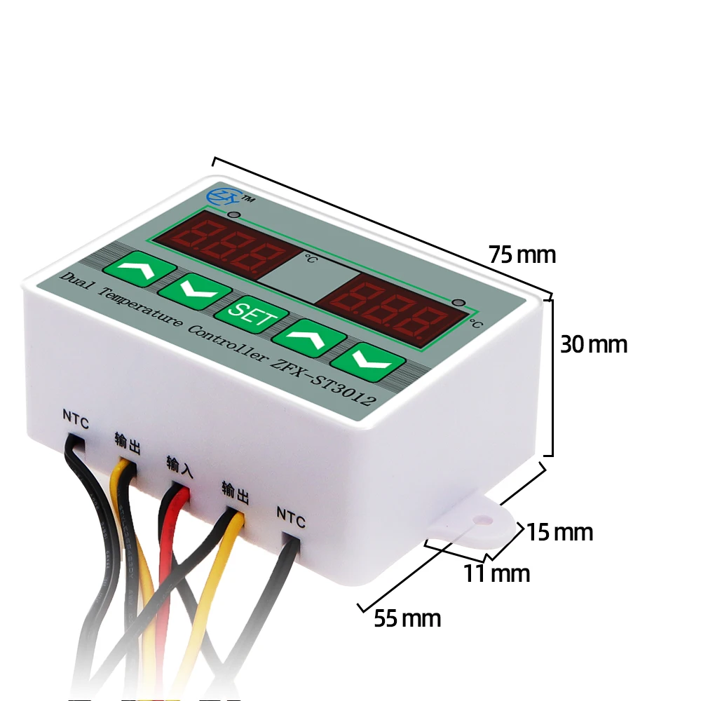 [ZFX, thermostat, temperature, controller, 12V/24V/110V-220V]