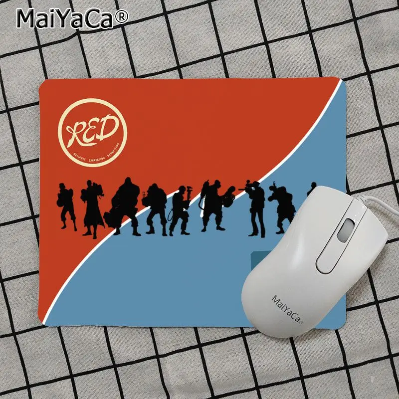 No Lock Edge25x29cm MaiYaCa высокое качество команда Fortress 2 силиконовый коврик для мышки игра Топ продаж подставка под руку мышь - Цвет: No Lock Edge25x29cm