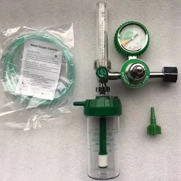 

medical Diaphragm-type oxygen regulator with CGA540 connector and 0-15L flow meter