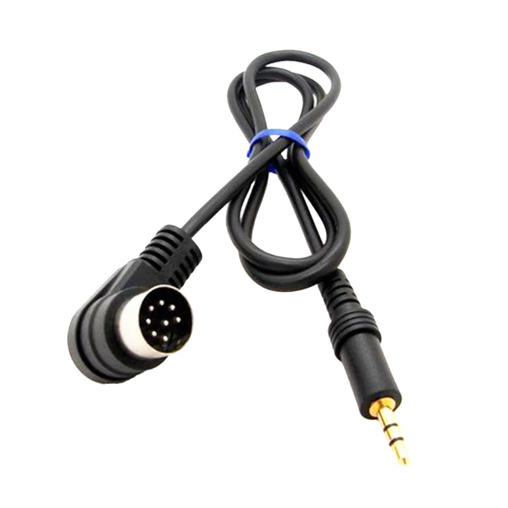 Easily Installed 3.5mm Mini Jack AUX 8Pin M BUS Audio Input Adapter Cable For Alpine