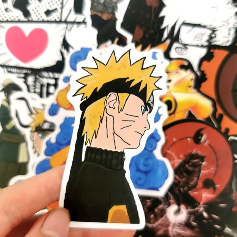 100 шт./партия водонепроницаемый японский аниме Наруто стикер для ноутбука багажник автомобиля СКЕЙТБОРД гитара холодильник рюкзак наклейка игрушка стикер s