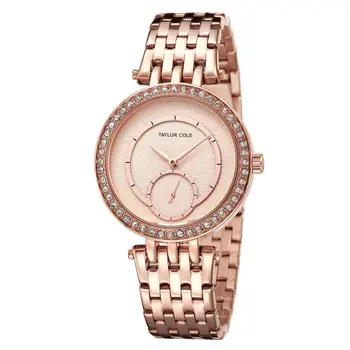 

Luxury Brand Taylor Cole Women Watches Date Gold Clock Stainless Steel Strap Dames Horloges Women Quartz Dress Watches / TC134