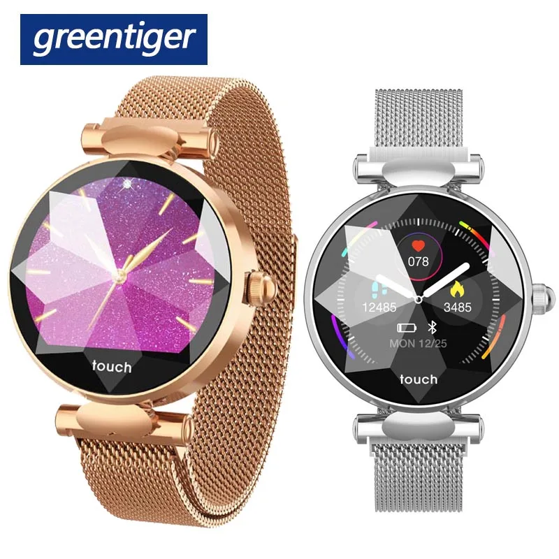 Смарт часы Greentiger B80 для женщин монитор сердечного ритма кровяное давление