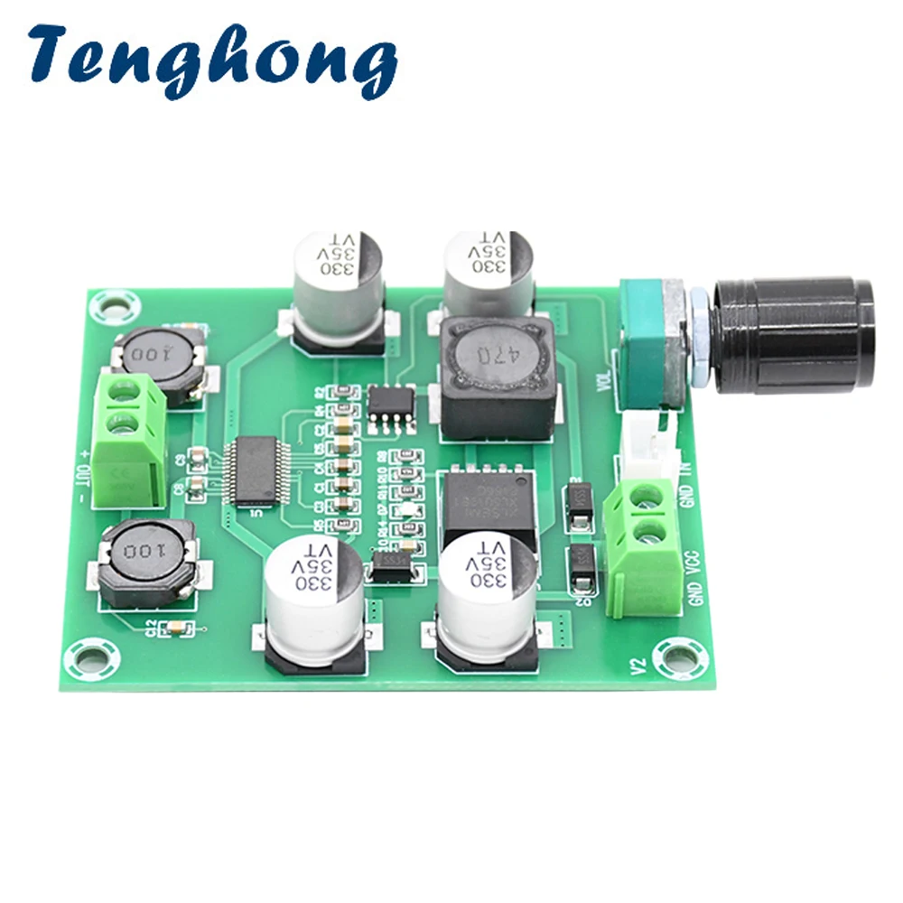 Tenghong DC8-24V 30W Boost Type Digital Amplifier Board Undistorted 12V To 24V Audio Amplification Amplifier Board Module DIY