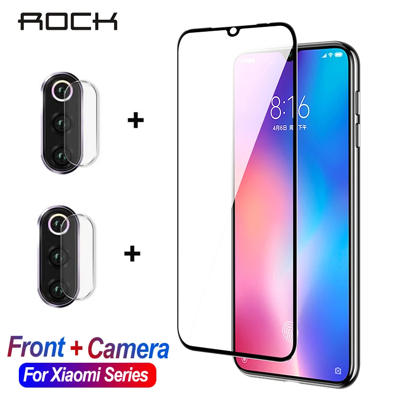 ROCK для Xiaomi mi 9 Lite закаленное стекло с полным клеем Защитное экрана Se 9T Pro Xio