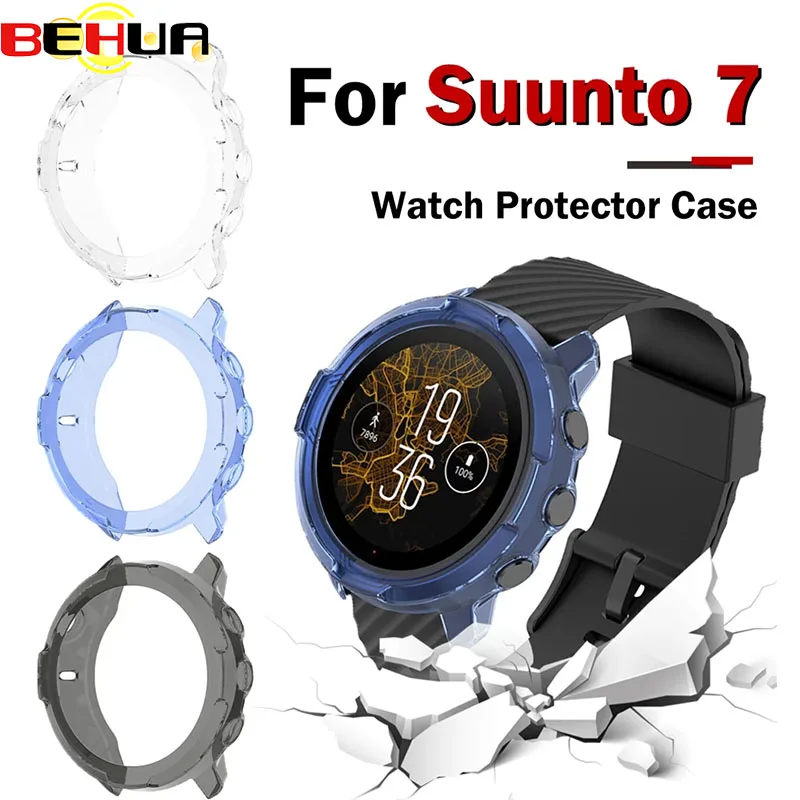 

BEHUA TPU Protective Case Cover for Suunto 7 9 GPS Sport Protection Cover Shell Smart Watch Bracelet Protector Cover Accessories