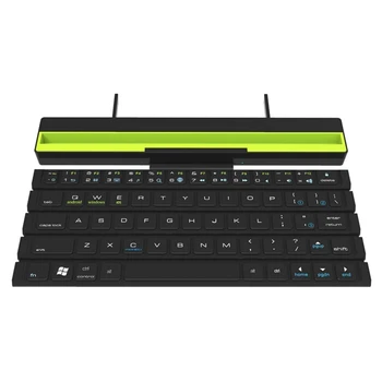 

Multifunction Wireless Bluetooth Keyboard with Holder Foldable Universal Mobile Phone Tablet IPAD Quick Response 252x46.8x28.8Mm