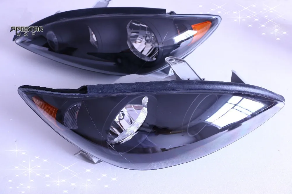 

Sulinso for Auto lighting system For 2005 2006 Toyota Camry LE XLE 4Dr Sedan Black housing headlights