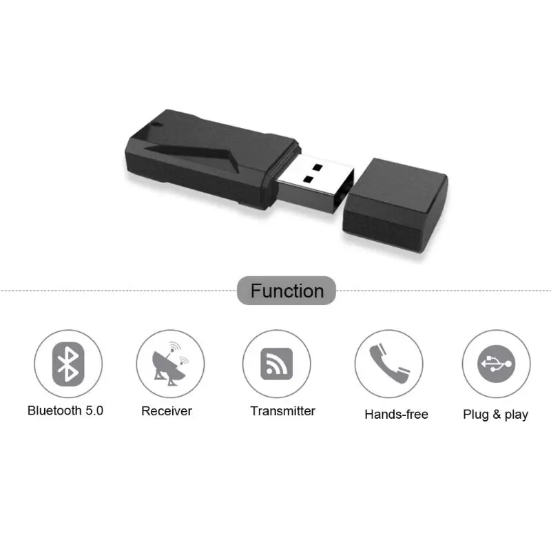 2 в 1 USB Bluetooth 5,0 передатчик приемник 3,5 мм разъем беспроводной стерео Громкая связь адаптер для ТВ ПК автомобиля AUX комплект беспроводной