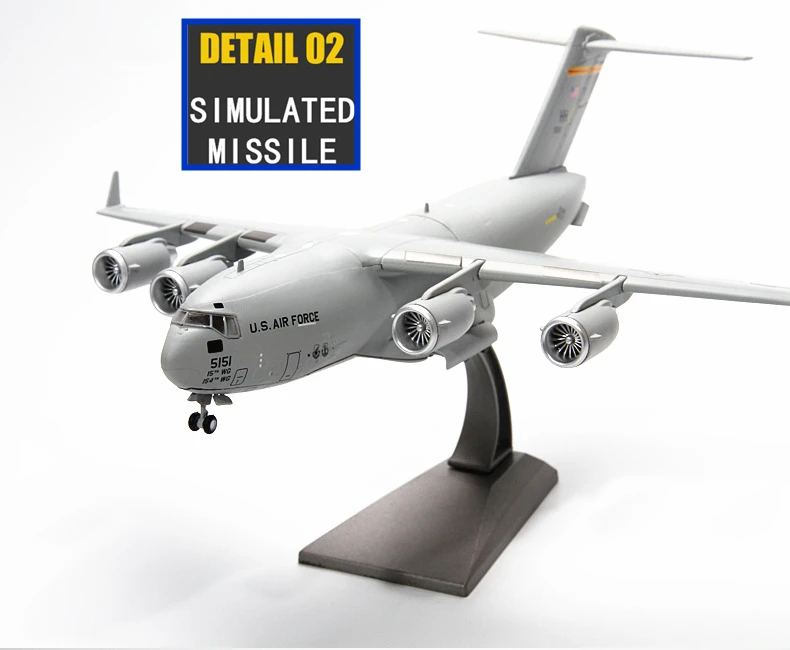 Terebo 1:200 c17 транспортная модель C-17 модель самолета из сплава моделирование статическая Военная готовая Игрушка коллекция подарок