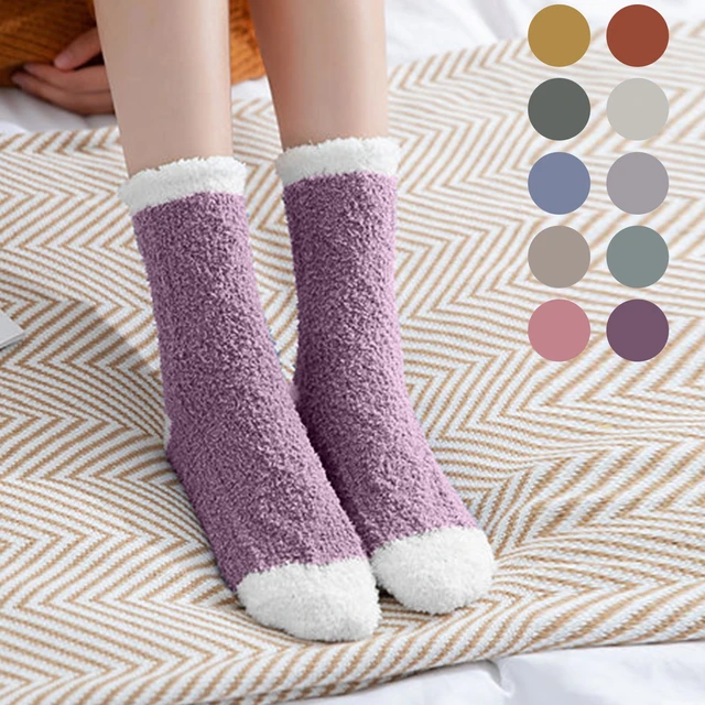 perzik Zaklampen Allergisch 1 Pairs Vrouwen Dikke Winter Warme Sokken Pluizige Fuzzy Floor Slaap Kawaii  Sokken Stiksels Schattige Thermische Witte Zachte Fluwelen sokken _ -  AliExpress Mobile