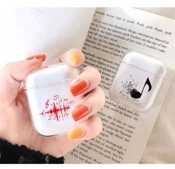 

Hard TPU Bluetooth Earphone Case For AirPod Protective Hot Simple Music Cover Accessories for Iphone Airpods Charging Cute Box