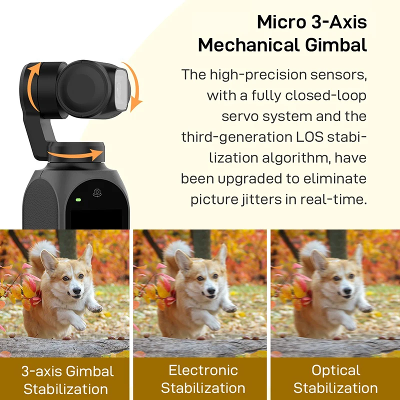 2020 New FIMI PALM 2 Gimbal Camerawith 3-Axis Stabilizer 4K HD Handheld Pocket Mini Smart Camera Wide Angle Smart Track Pre-sale