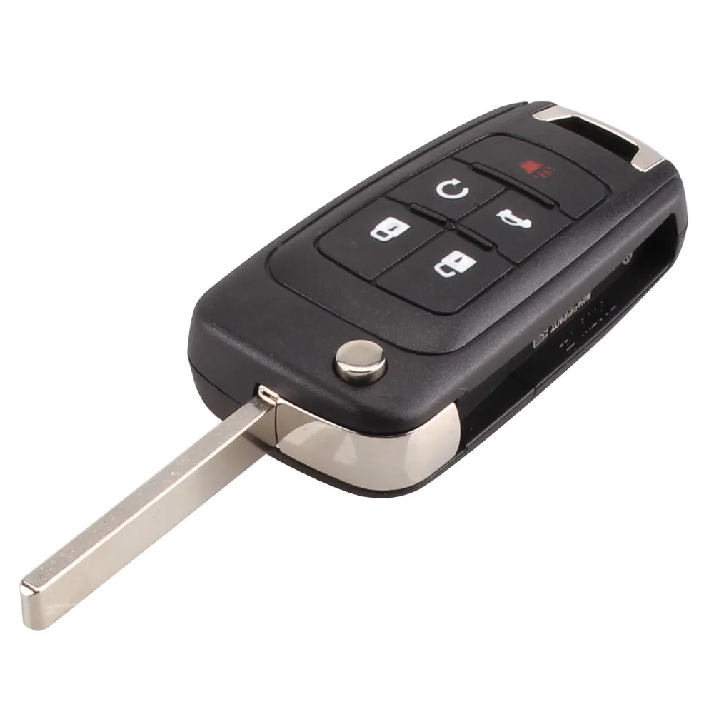 DANDKEY 10 шт./лот складной ключ чехол для Chevrolet Cruze дистанционный ключ чехол для ключа брелок 2/3/4/5 кнопки HU100 лезвие
