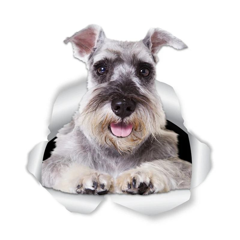 

B0588# Self-Adhesive Decal Super Schnauzer Breed Dog Car Sticker Waterproof Auto Decors on Bumper Rear Window