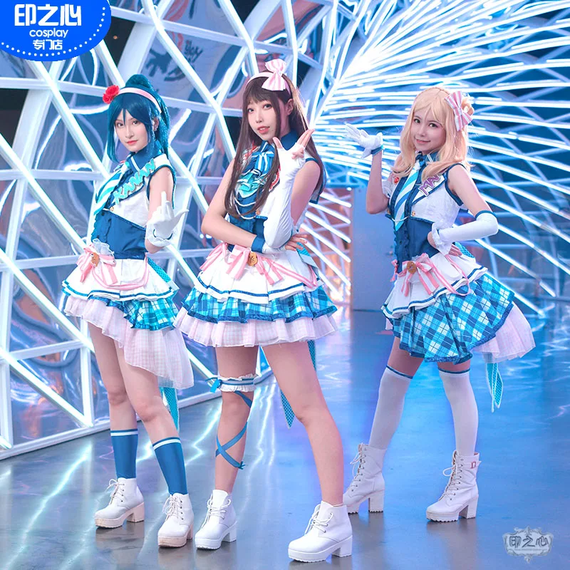 Аниме Love Live Sunshine Aqours Kunikida Hanamaru Dia Ruby все члены после школы аркадная игра униформа