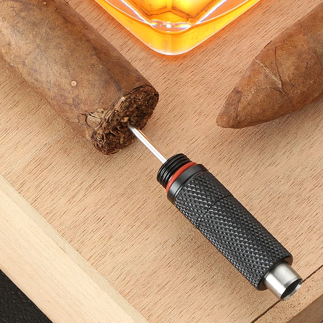 GALINER Professional Cigar Draw Tool Luxury Enhancer Portable Home Accessories Dredge Cigar Drill Punch Cutter Needle - Image 2