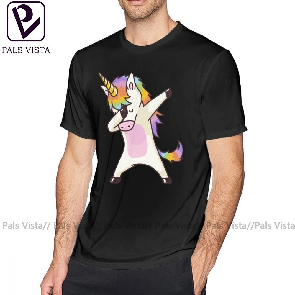 

Unicorn T Shirt Dabbing Unicorn Shirt Hip Hop Dap Pose T-Shirt Printed Fashion Tee Shirt Cute 100 Percent Cotton Mens Tshirt