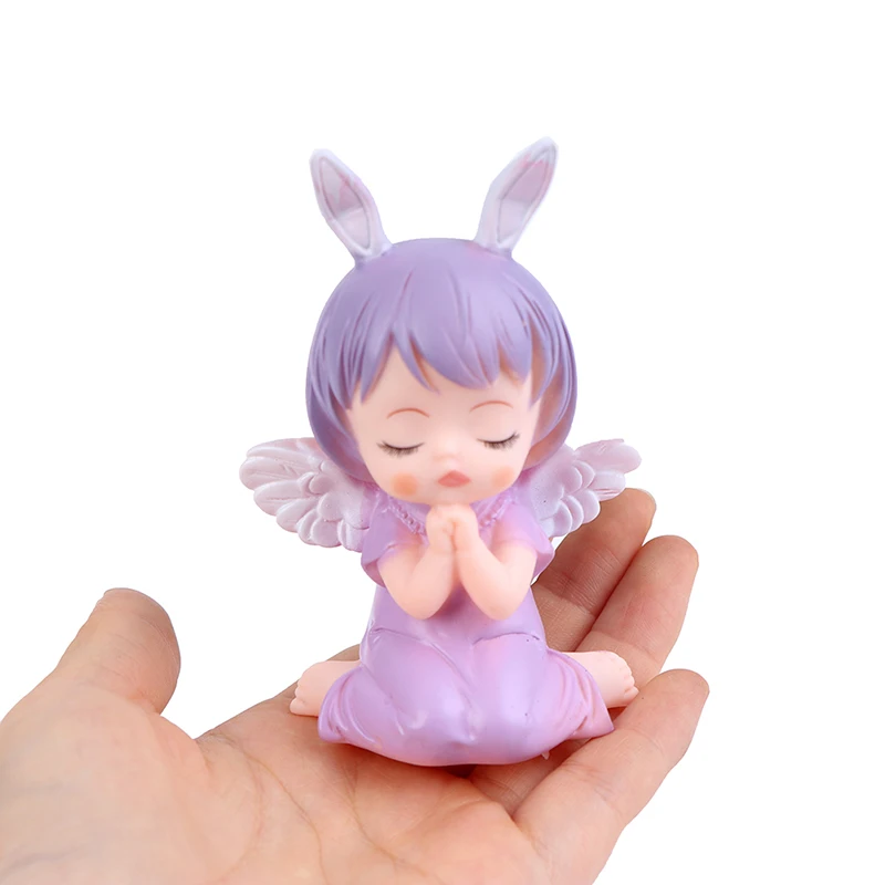 Cute Angel Anne Figurines Cake Topper Decoration Kawaii Angel Figure Toys for Birthday Party Cake Desktop Decor Ornament 1PC ornament crafts,miniature figurines,miniature ornament