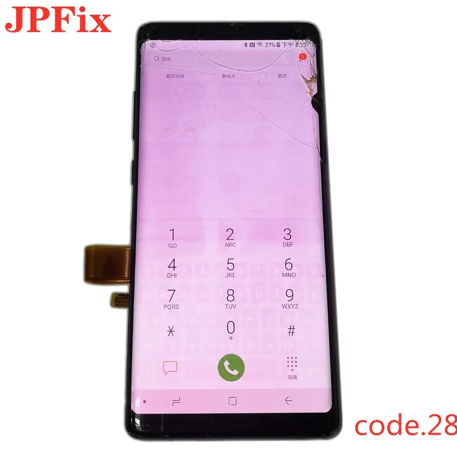 JPFix применим к замене samsung Note8 внутренний и внешний взрывоопасный экран сотового телефона a