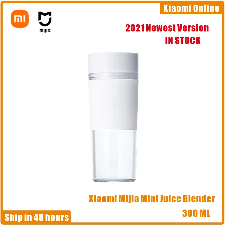 Xiaomi Mijia 300ML Mini Juice Blender Portable USB-C Charge Juicer Fruit Cup Food Processor Electric Kitchen Mixer Quick Juicing 