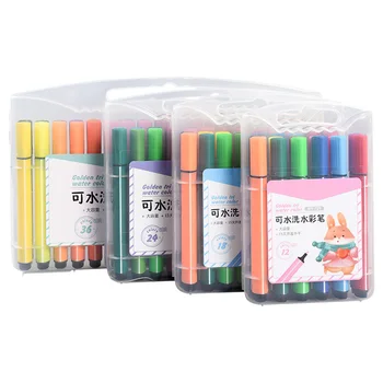 

School Stationery Student Highlighting Marker Pen Set Drawing Kids Gift DIY Craft Portable Writing Washable Watercolor Painting