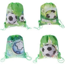 1 шт. мультяшный рюкзак на шнурке из нетканого материала, футбольные подарочные сумки на шнурке, Детский рюкзак для мальчиков, обувь, сумки для хранения одежды