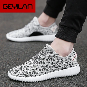 

New Flyknit Men Casual Shoes Comfortable Men Shoes Breathable Lace-Up Sneakers Autumn Light Tenis Masculino Male Zapatos Hombre
