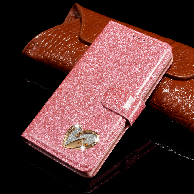 Flip Bling Phone Case For Samsung S20 Ultra S9 S8 S10 Plus S7 Edge Note 8 Glitter Leather Wallet Stand Cover For A50 A70