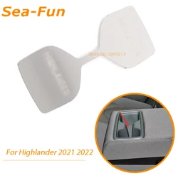 Porte gobelet à eau pour siège arrière de voiture Toyota Highlander, 2020 2021, cadre de couverture décoratif, accessoires d'intérieur chromés 