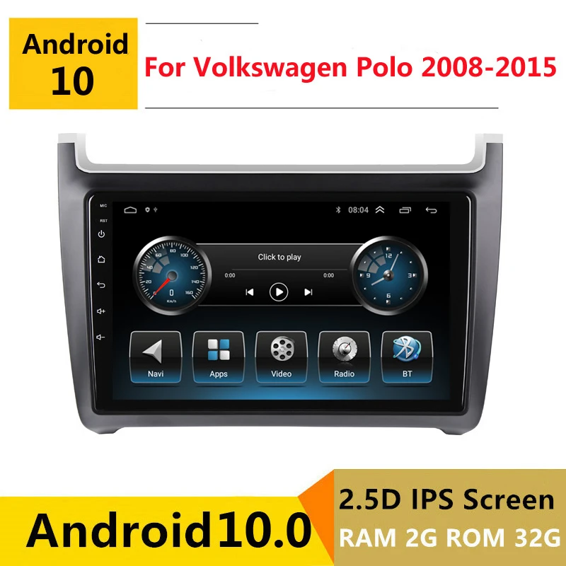 2G RAM Android car stereo for Volkswagen VW polo 6r sedan 2008 2009  2010-2015 radio navigation GPS Multimedia Player headunit _ - AliExpress  Mobile