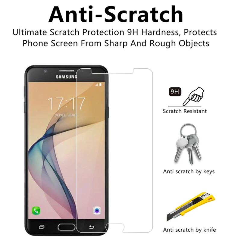 Закаленное защитное стекло 9H HD для Samsung J7 2017 J5 2016 J3 2015 2 шт. Защита экрана телефона
