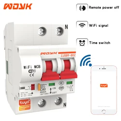 Smart Circuit Breaker WiFi Automatic Switch Remote Control Of Circuit Breaker For Overload And Short Circuit Protection 1P-4P