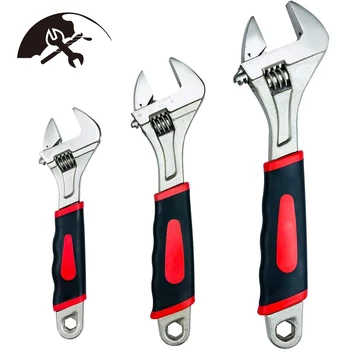 

Hardware Tools Multi-function Adjustable Wrench Plum Blossom Opening with Wrench 8/10/12 Inch Open End Wrench Combination Set
