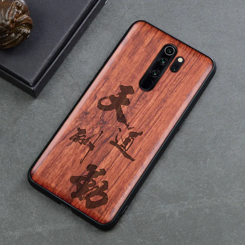 Резной деревянный ящик для Xiaomi redmi note 8 Xiomi redmi note 8 Pro противоударный чехол TPU чехол для redmi note 8 pro Чехол деревянный корпус - Цвет: 9