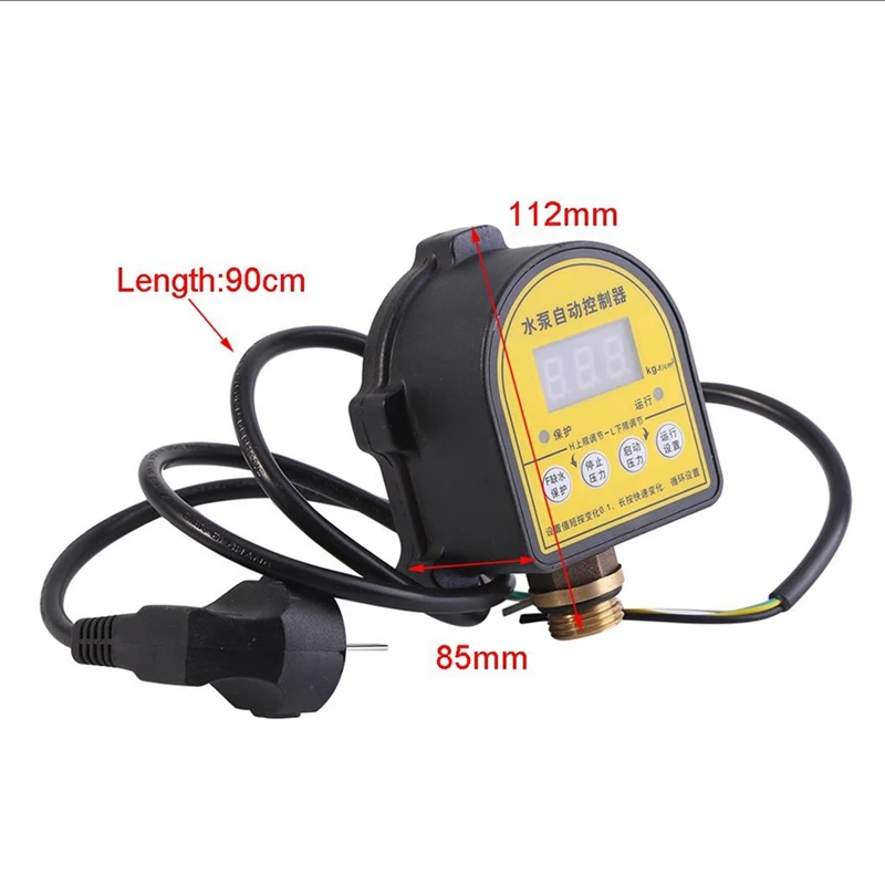 HHO-220V Digital Lcd Display Water Pump Pressure Control Switch Automatic Electronic Pressure Controller Water Pump on Off Switc