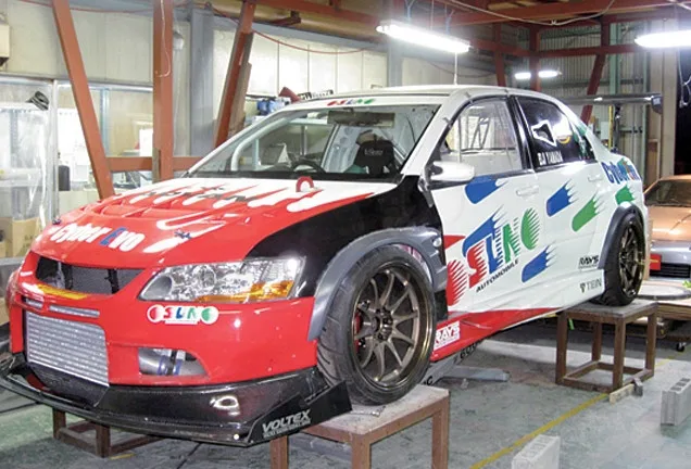 2001-2007 Mitsubishi Lancer Evolution 7-9  Voltex Cyber Version Style +20mm Front Fender with Flare FRP (7)