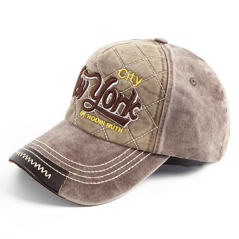 04 Хлопковая модная весенняя Осенняя бейсбольная кепка s для мужчин Snapback хип-хоп кепка и шляпы Нью-Йорк с вышивкой Повседневная Женская кепка s - Цвет: 04