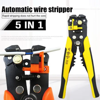 

5 In 1 Self Adjusting Insulation Wire Stripper Cutter Crimper Cable Stripping Tools VJ-Drop