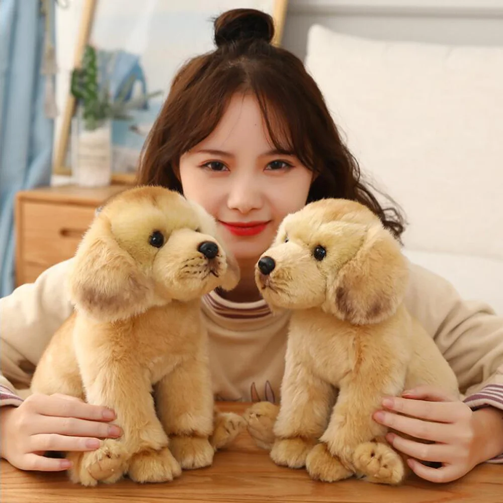 Simulation Dog Labrador Doll Children Stuffed Plush Toy Birthday Christmas Gifts anime sheriff labrador dog plush toy security sergeant labrador wolf dog cartoon doll boys girls soft stuffed toys children gift