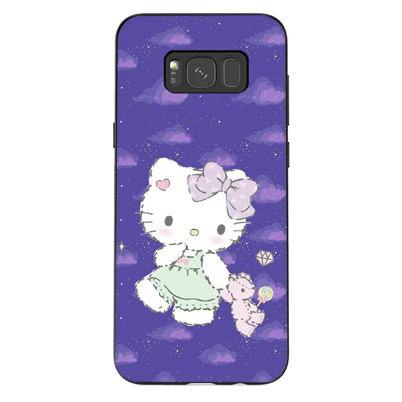 B4 Чехол для телефона для samsung J6 A70 A60 A50 A40 A20 A30 A10 A7 A6 A5 A3 A8 A9 крышка рисунок «Hello Kitty» Прохладный - Цвет: B4