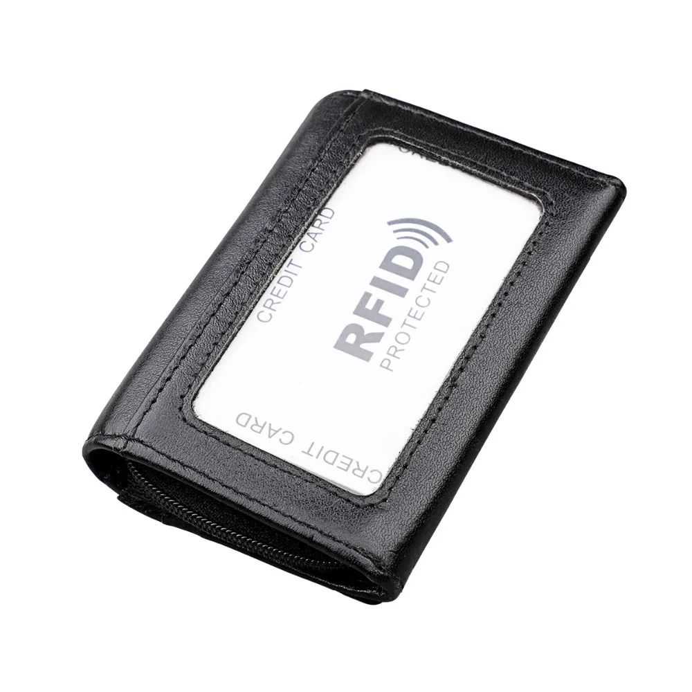 Дорожный кошелек, держатель для карт, RFID органайзер, Чехол для карт, Money IDs, три раза, многофункциональная сумка для хранения из натуральной кожи с застежкой