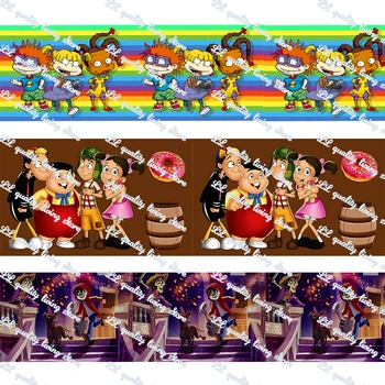 

Cartoon pattern printed grosgrain ribbon 25-75mm Gift Bow Craft Wedding Party Supplies Silk Sewing Accessories Fabric 50 yards